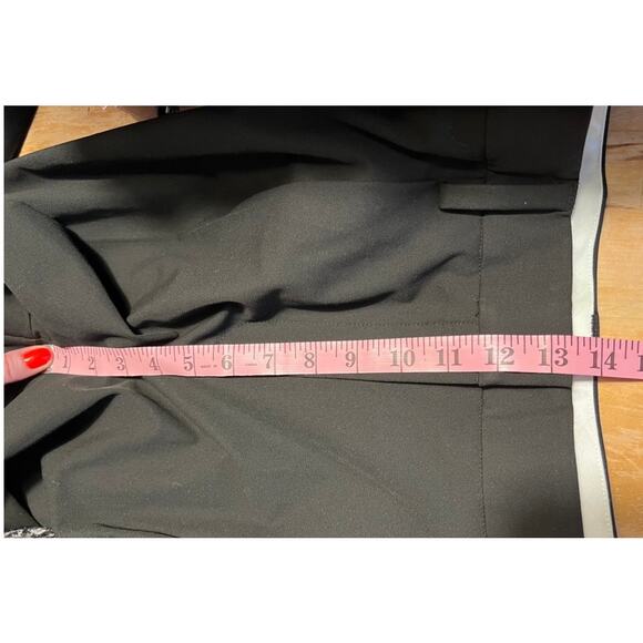 Reformation High Waist Wide Leg Pleated Trouser Pants Black Sz 10 Timeless Work - Picture 9 of 10